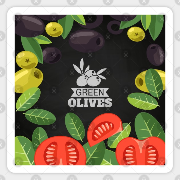 Olives oil blackboard Sticker by GreekTavern